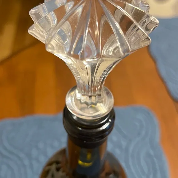 Waterford Marquis crystal Brookside pattern crystal wine bottle stoppers - Picture 3 of 3